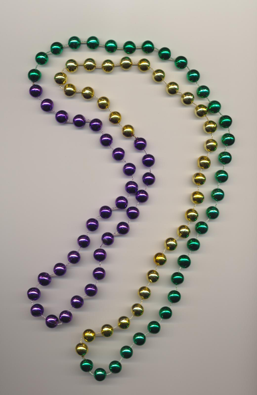 Plastic Bead Necklaces
 Plastic imitation bead necklace in the traditional Mardi