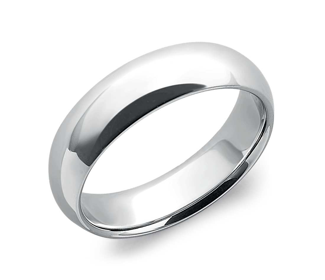 Platinum Mens Wedding Rings
 fort Fit Wedding Ring in Platinum 6mm