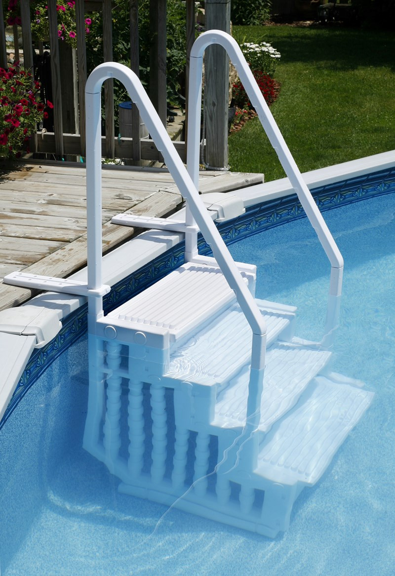 Pool Ladders Above Ground
 Choosing a Ladder or Steps for an Ground Pool