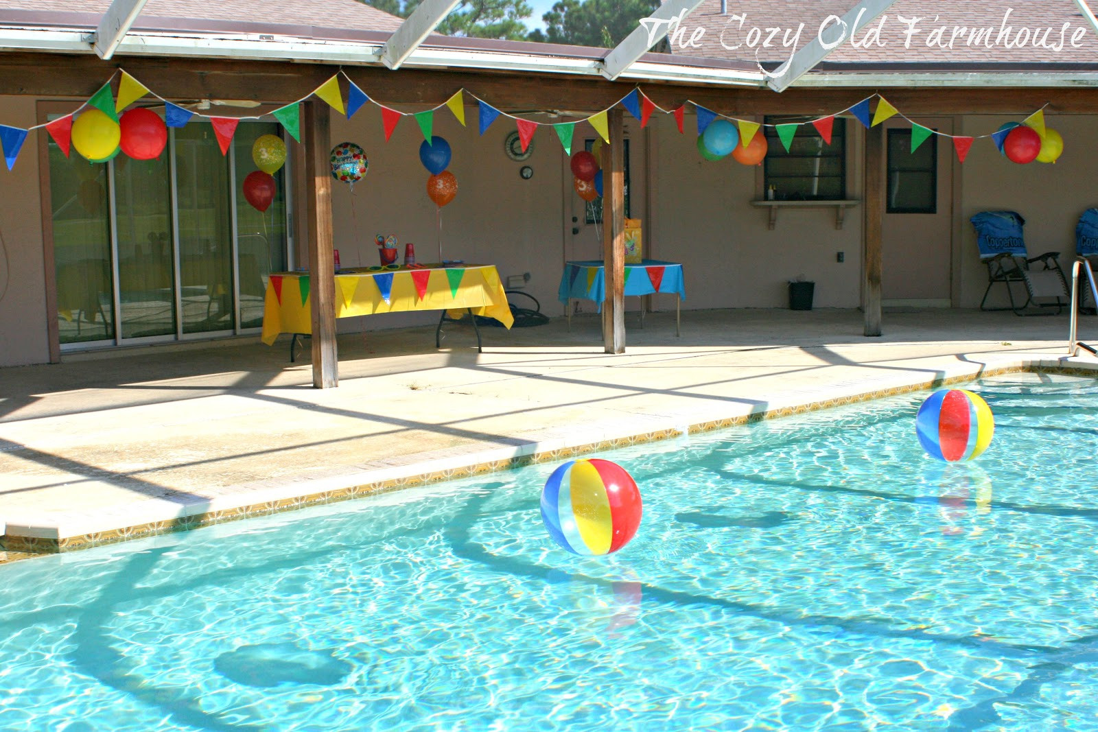 Pool Party Ideas For Birthdays
 The Cozy Old "Farmhouse" Simple and Bud Friendly Pool