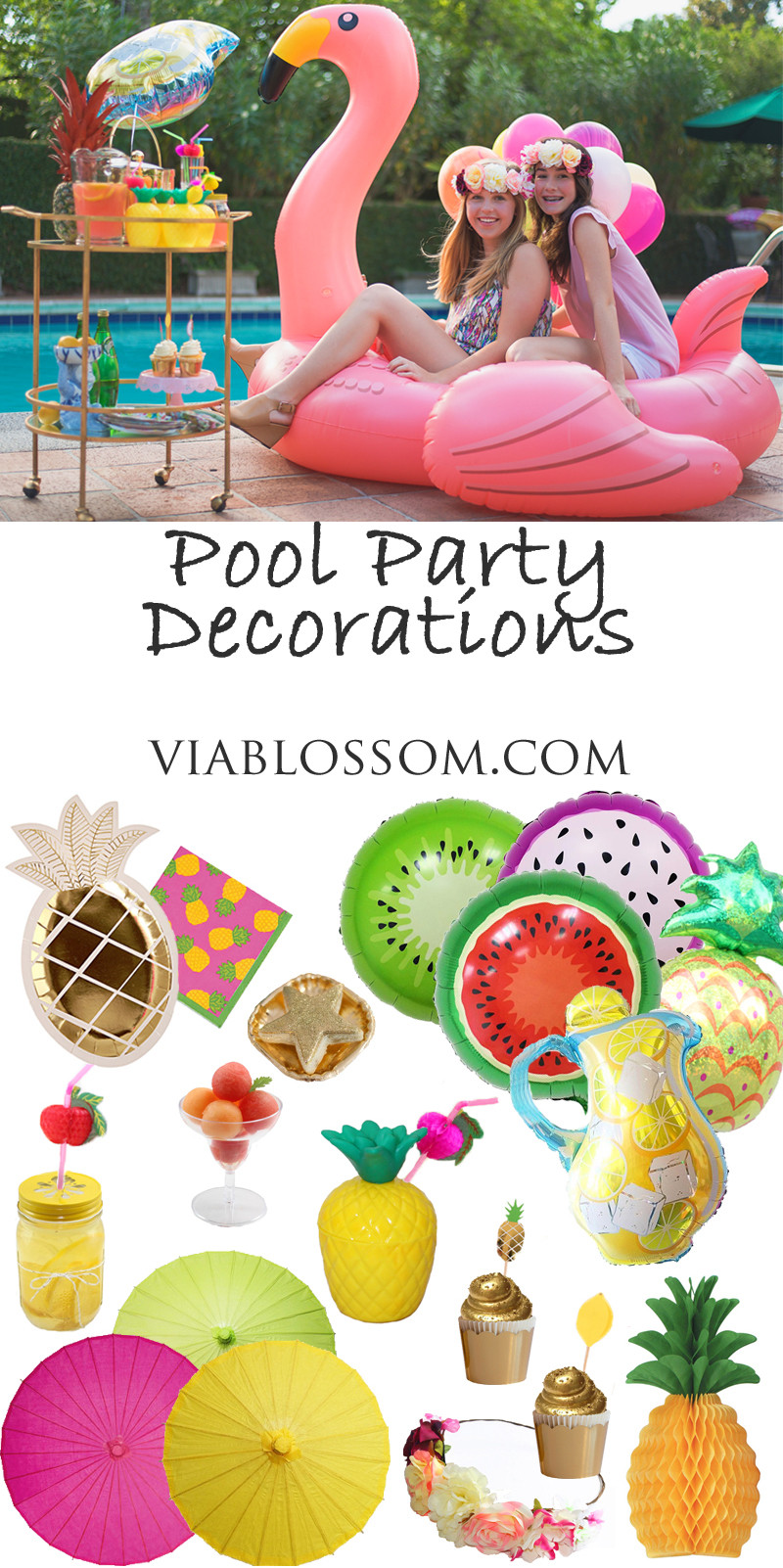 Pool Party Ideas For Birthdays
 Pool Party Ideas Via Blossom