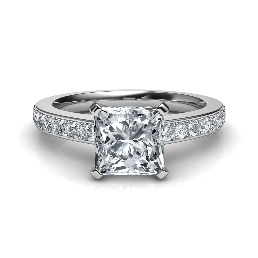 Princess Cut Diamond Engagement Ring
 Novo Princess Cut Diamond Engagement Ring Natalie Diamonds