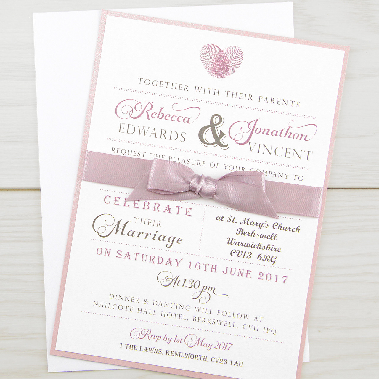 Printing Wedding Invitations
 Thumb Print Parcel Wedding Invitation