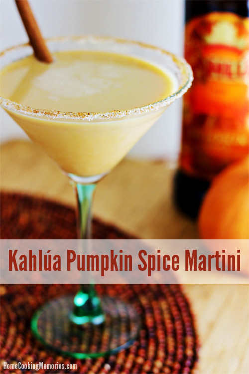 Pumpkin Cocktail Recipes
 Kahlúa Pumpkin Spice Martini Home Cooking Memories
