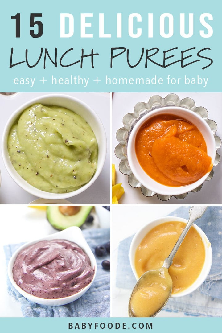 Puree Baby Food Recipes
 15 Lunch Ideas for Baby 6 months Baby Foode