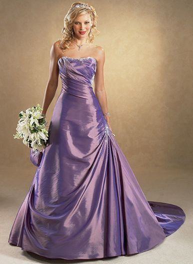Purple Wedding Gown
 The Dream Wedding Inspirations Stylish Purple Wedding Dress