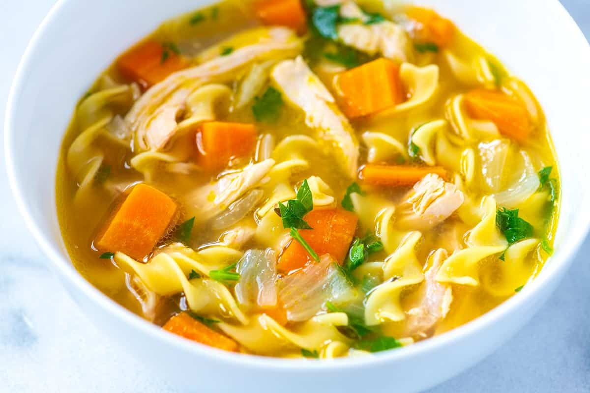 Quick Homemade Chicken Noodle Soup
 Ultra Satisfying Chicken Noodle Soup