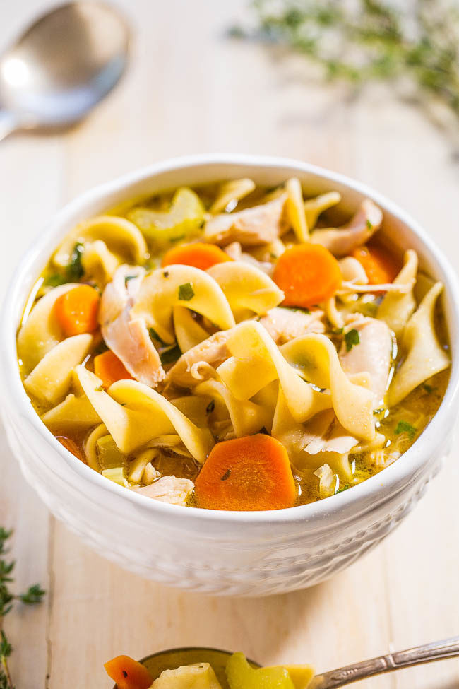 Quick Homemade Chicken Noodle Soup
 Easy 30 Minute Homemade Chicken Noodle Soup Averie Cooks