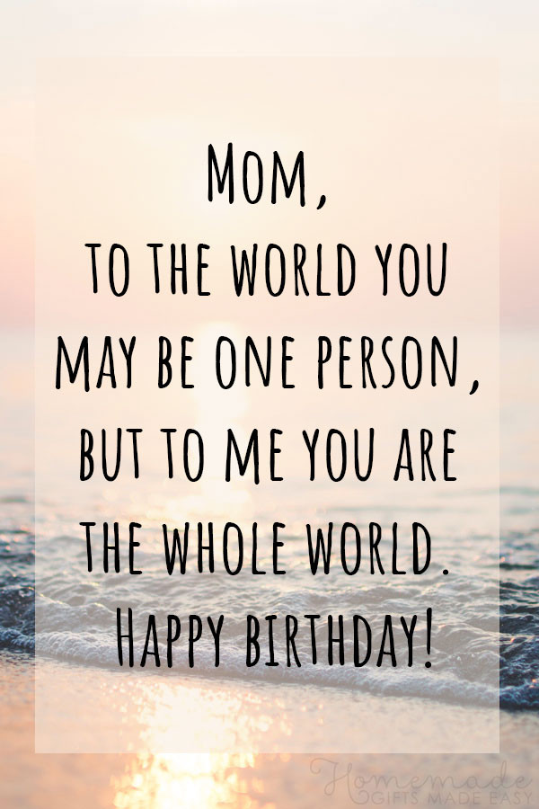 Quotes For Your Mom'S Birthday
 100 Best Happy Birthday Mom Wishes Quotes & Messages