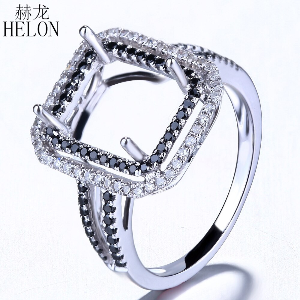 Real Black Diamond Engagement Rings
 Aliexpress Buy HELON Real 0 46ct Natural Diamonds