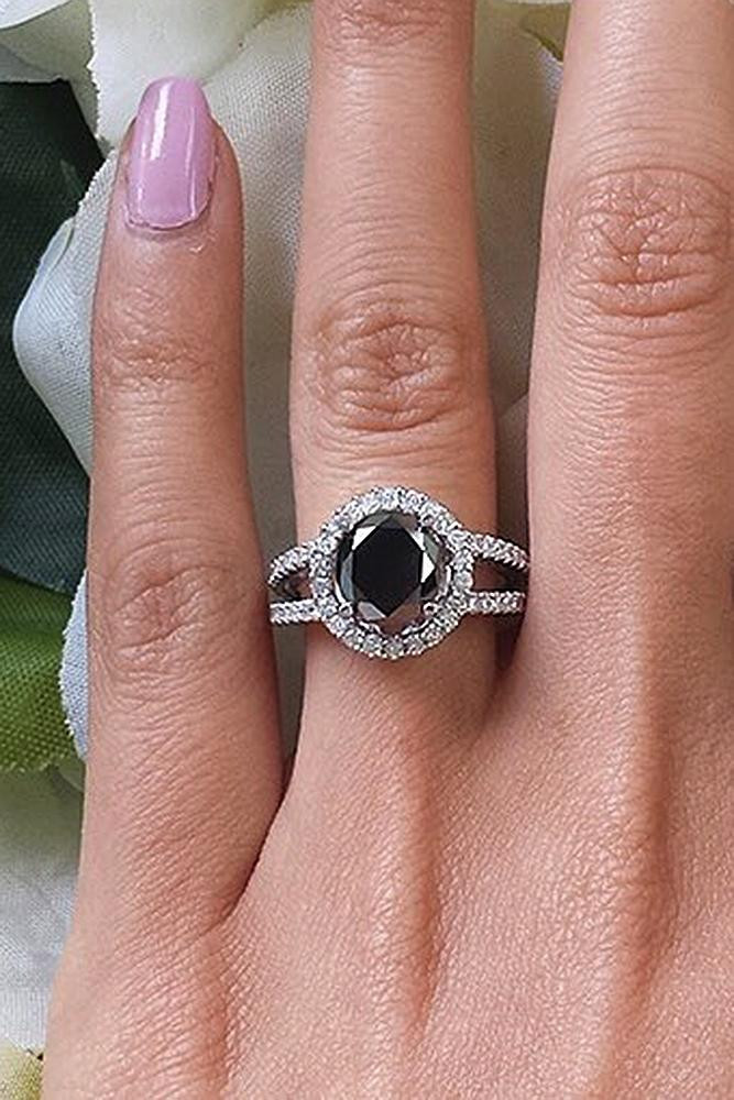 Real Black Diamond Engagement Rings
 36 Unique Black Diamond Engagement Rings