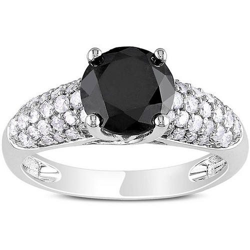 Real Black Diamond Engagement Rings
 Engagement Rings 5 00Cts Round Cut Real & Natural Black