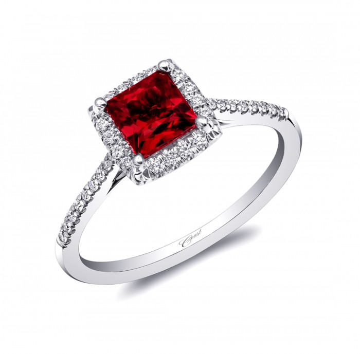 Red Diamond Engagement Ring
 Romantic engagement ring – Love Coast