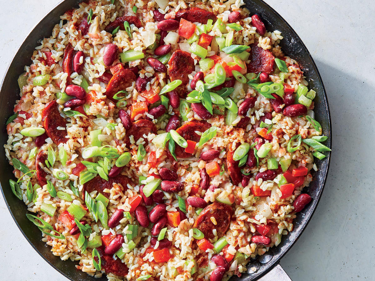 Rice And Beans Recipes
 Skillet Red Beans and Rice Recipe Cooking Light
