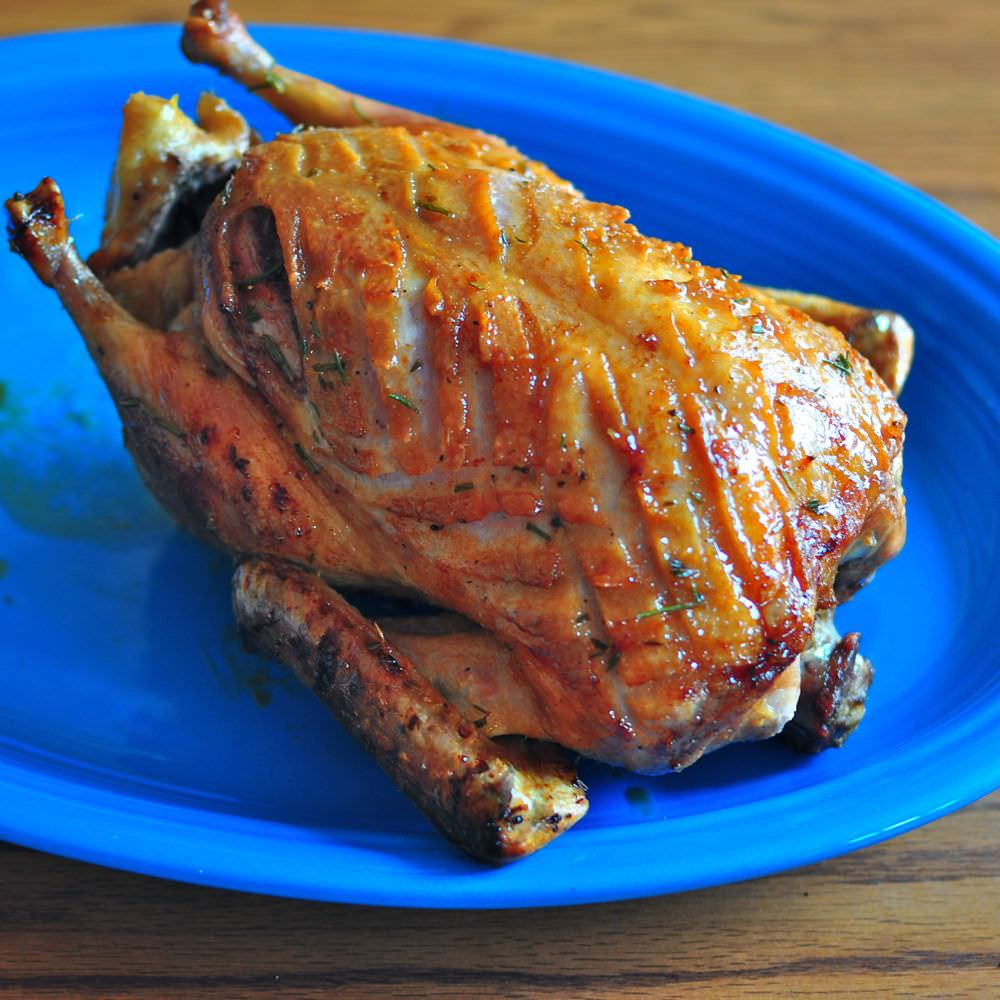 Rotisserie Duck Recipes
 Rotisserie Duck with Honey Glaze and Drip Pan New Potatoes