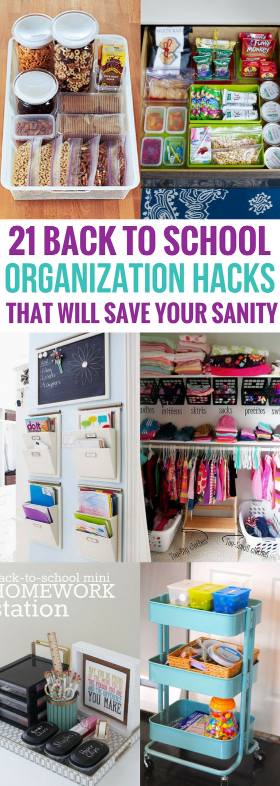 School Organization DIY
 21 Back To School Organization Hacks That Will Save Your