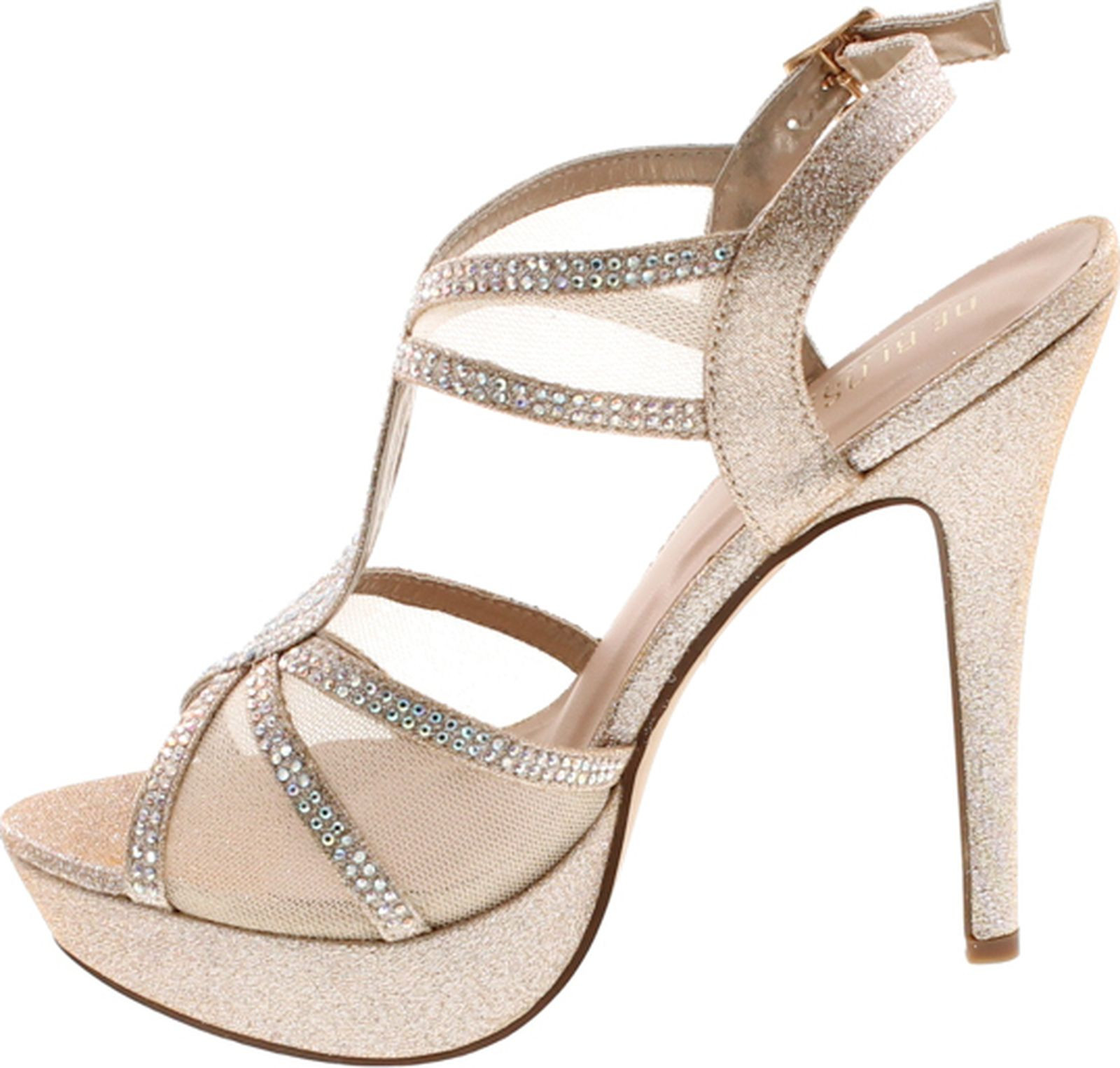 Sears Wedding Shoes
 De Blossom Vice 254 Women s High Heel Rhinestone Strappy