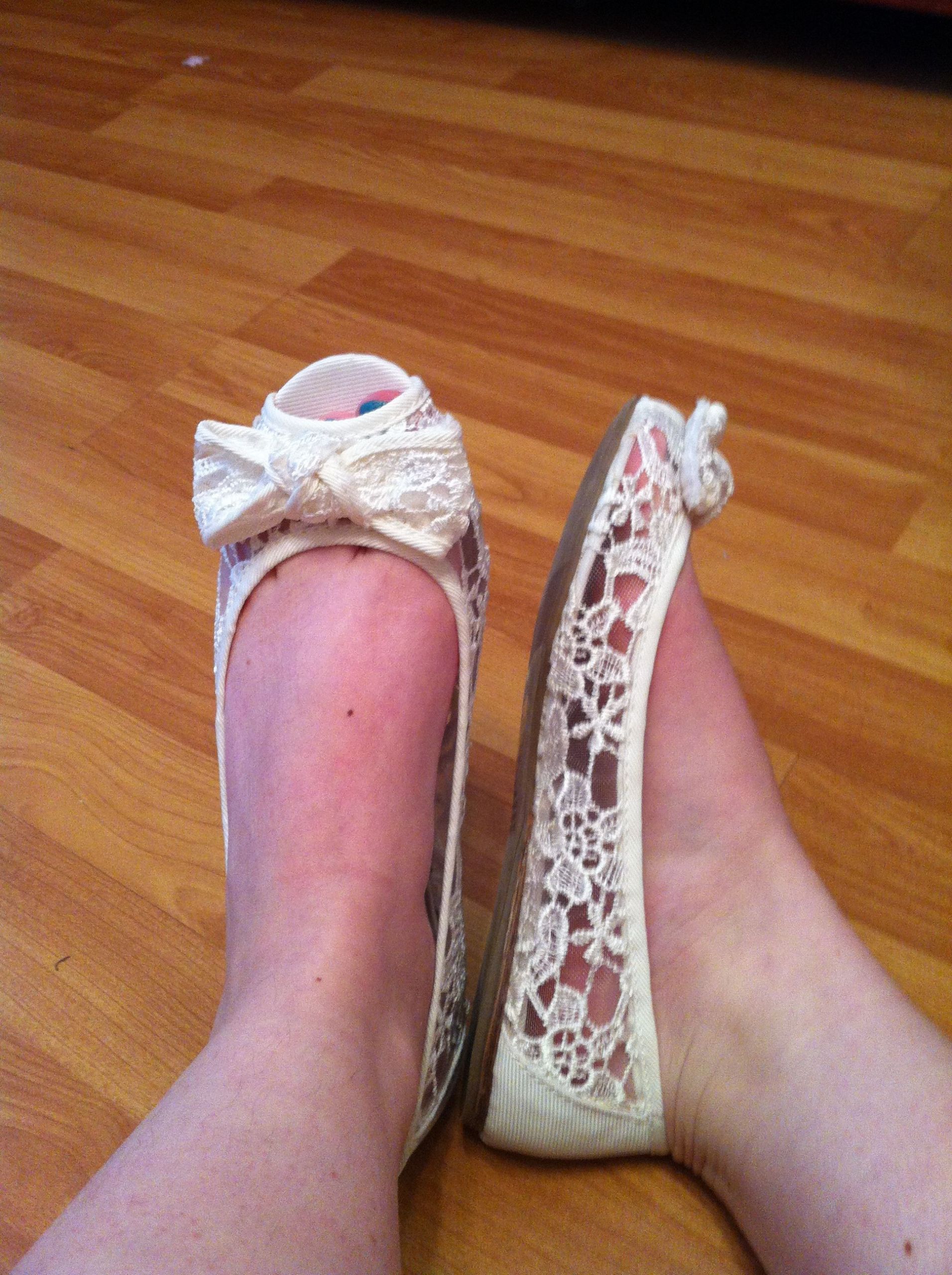 Sears Wedding Shoes
 Wedding flats "Lacy" by trend report from Sears $20