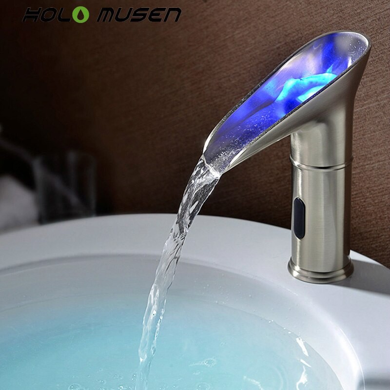 Sensor Bathroom Faucet
 Hygienic Hands Free Hot Cold Water Tap Mixer Infrared