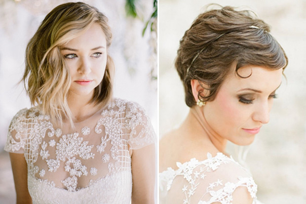Short Hairstyle For Wedding Dinner
 20 Sublime Wedding Hairstyles for Short Haired Brides