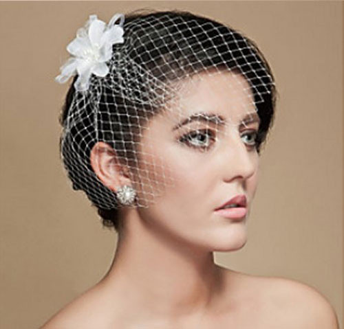 Short Hairstyles For Brides With Veils
 20 Bridal Short Hair Ideas