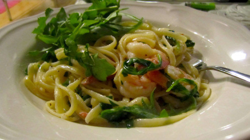 Shrimp Arugula Pasta
 Lemon Shrimp Arugula Linguine Is Yummy