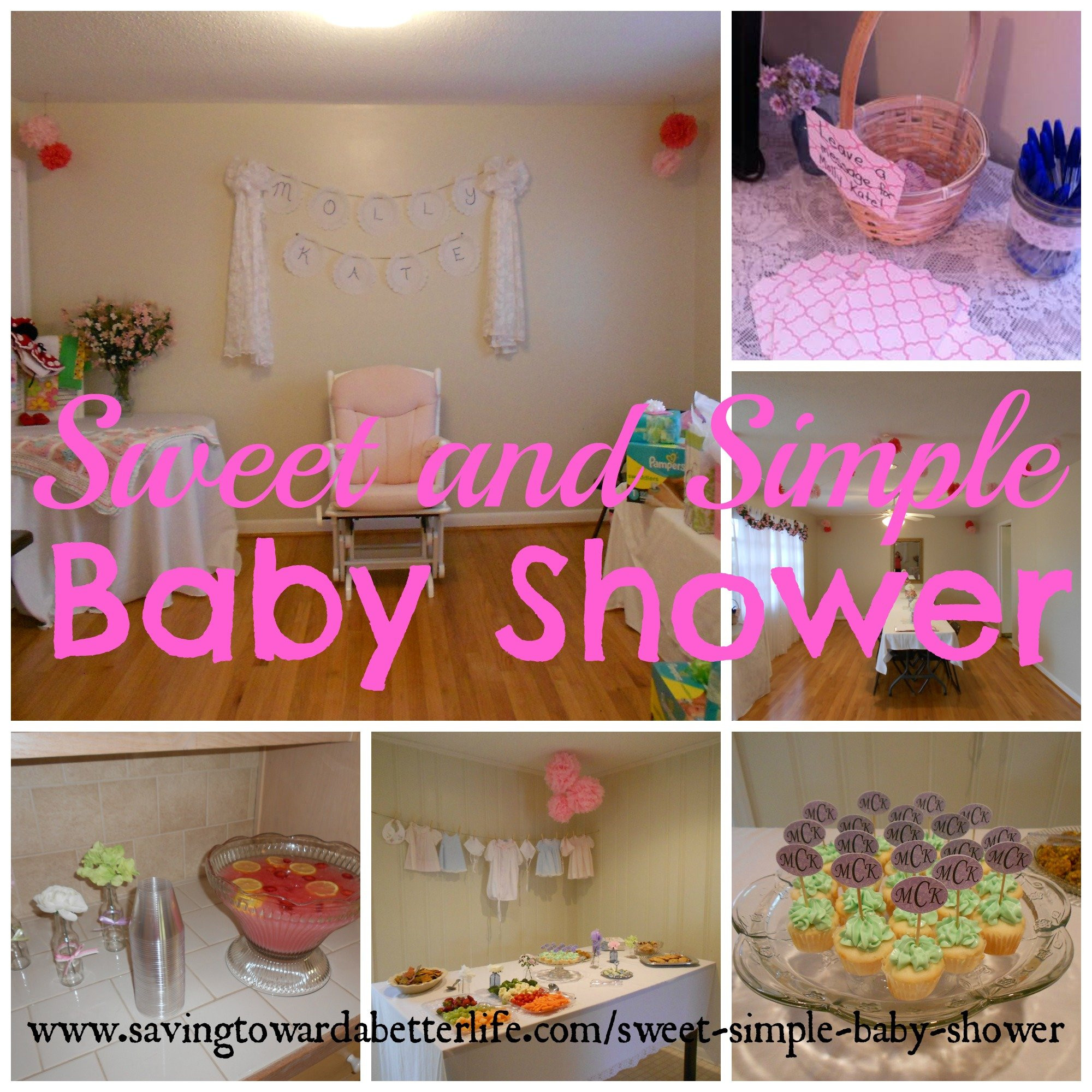 Simple Decor For Baby Shower
 Sweet and Simple Baby Shower Ideas Saving Toward A