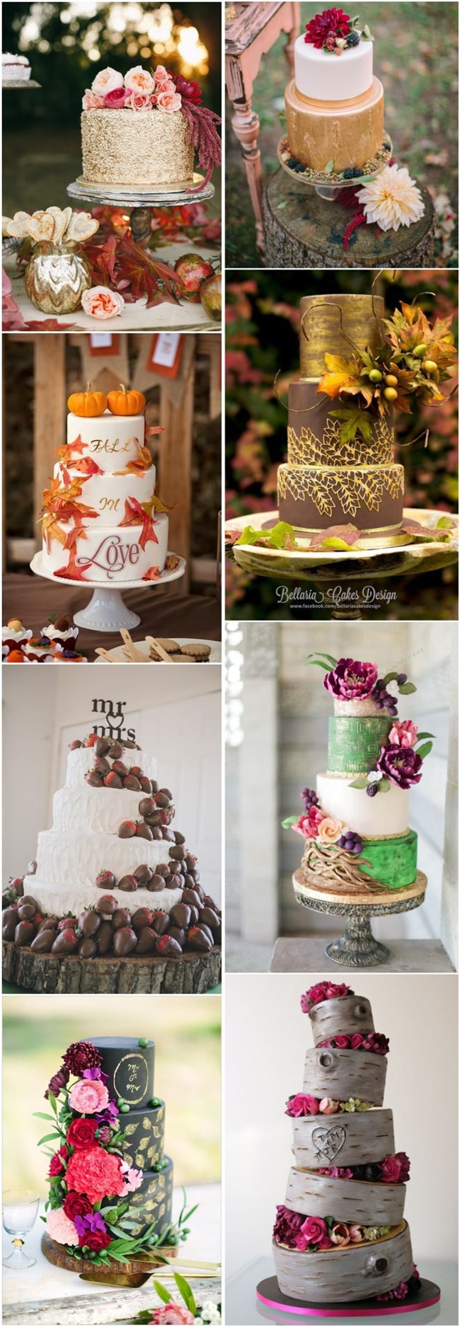 Simple Fall Wedding Cakes
 45 Incredible Fall Wedding Cakes that WOW