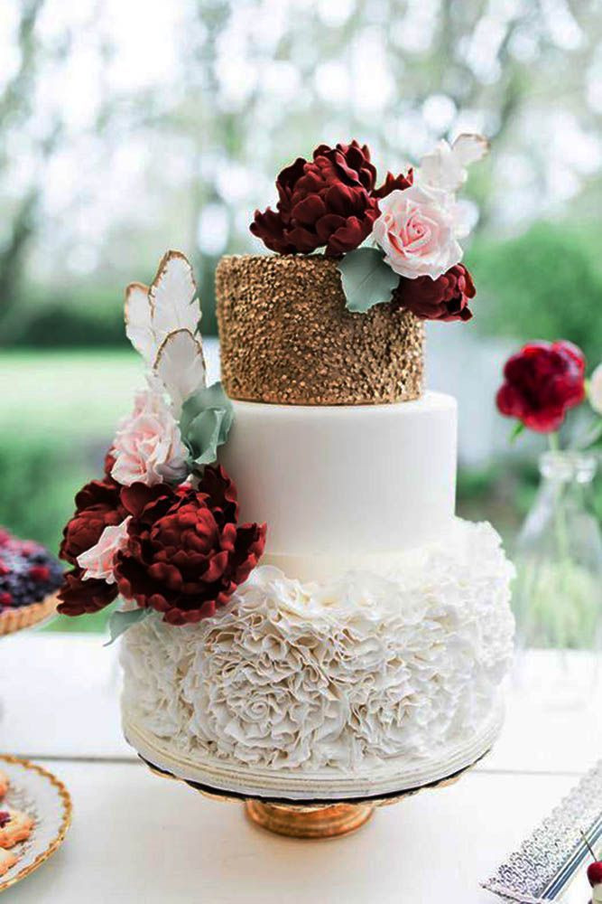Simple Fall Wedding Cakes
 Burgundy Wedding Best Ideas For Fall Wedding