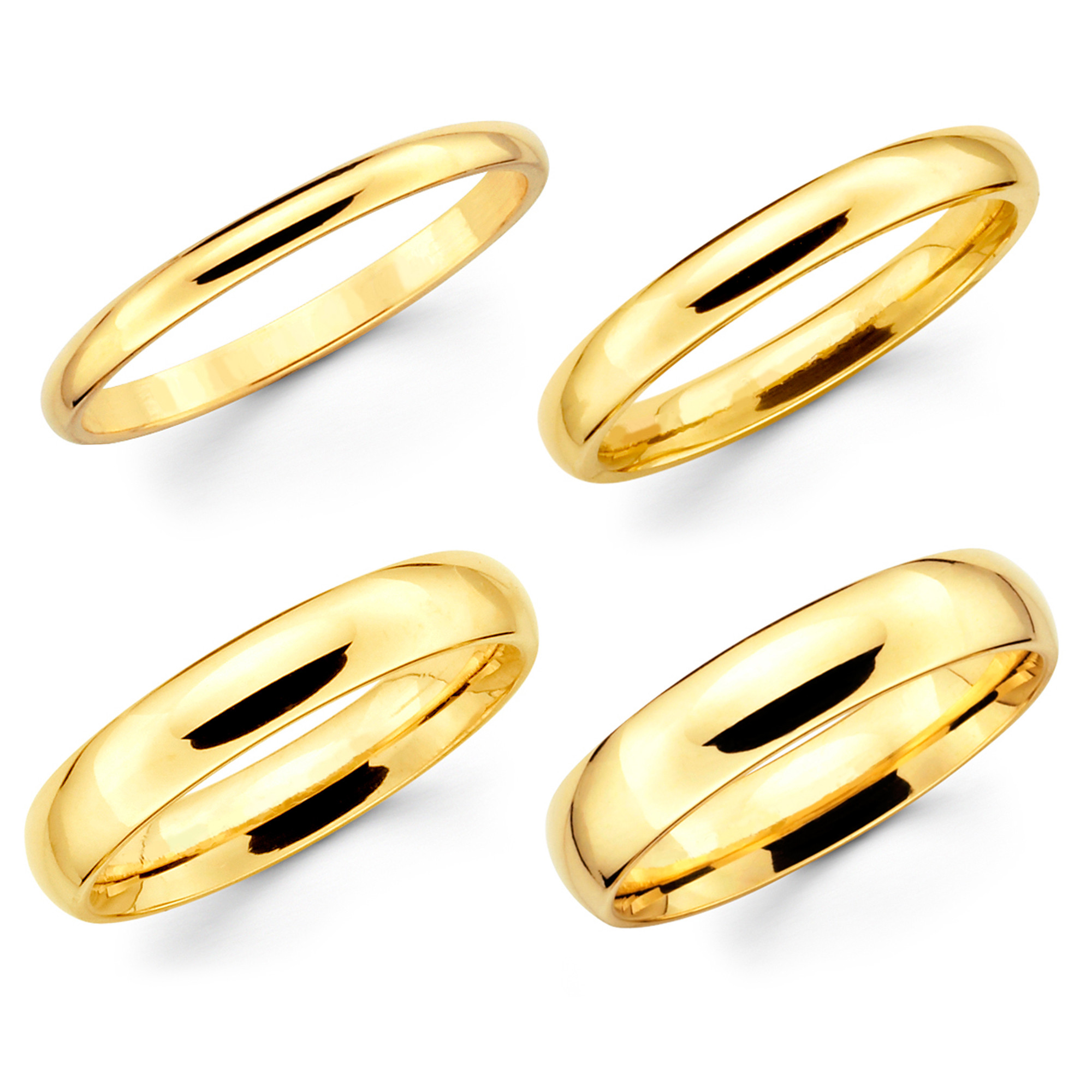 Solid Gold Wedding Bands
 Buy Cheap Solid 10K Yellow Gold 2mm 3mm 4mm 5mm fort