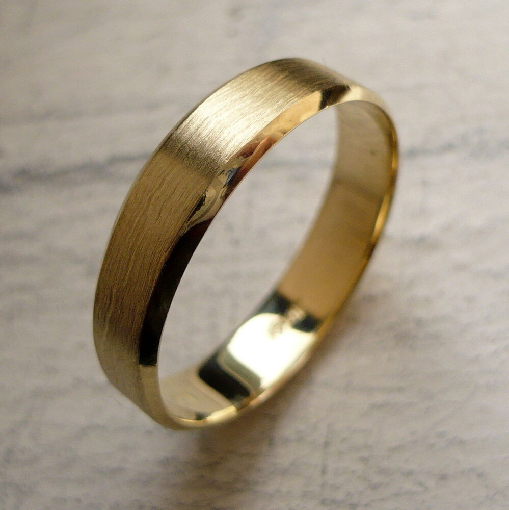 Solid Gold Wedding Bands
 ALL NEW 5mm 14K SOLID GOLD MEN S WEDDING ANNIVERSARY BAND