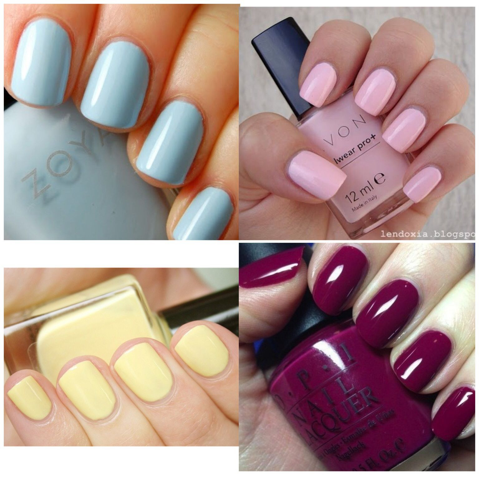 Solid Nail Colors
 Winter Spring Summer Fall solid color nails