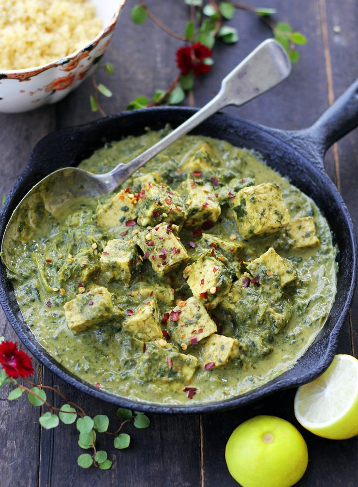 South Indian Spinach Recipes
 Creamy Indian Spiced Spinach Curry