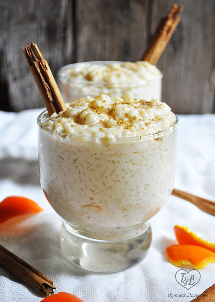 Spanish Rice Pudding
 Arroz con Leche Mexican Rice Pudding Thyme & Love
