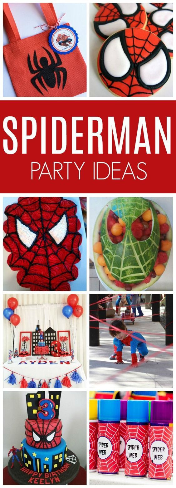 Spiderman Birthday Decorations
 21 Spiderman Birthday Party Ideas Pretty My Party