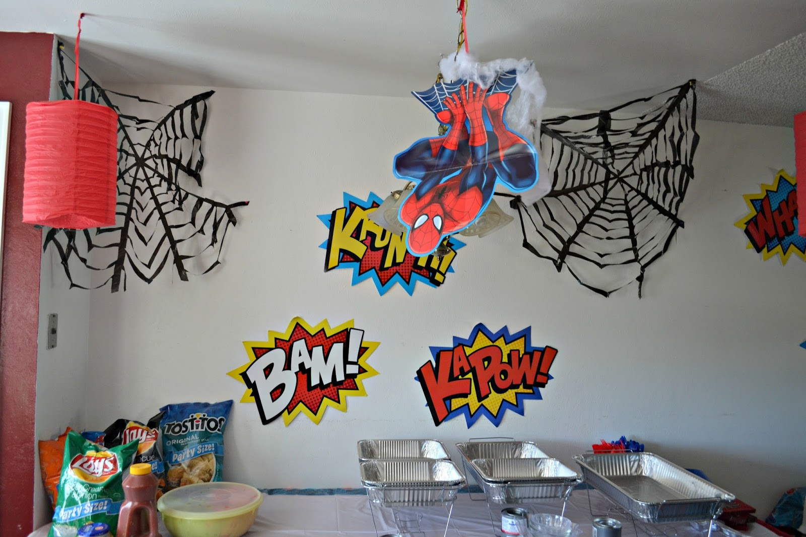 Spiderman Birthday Decorations
 A Spidery Spider Man Birthday Party