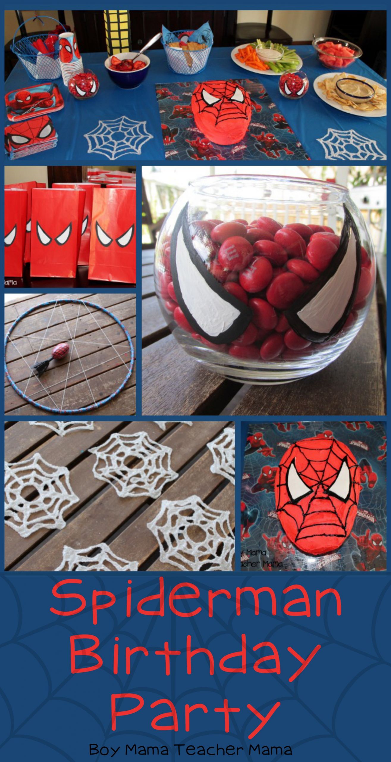 Spiderman Birthday Decorations
 Boy Mama Spiderman Birthday Party Boy Mama Teacher Mama
