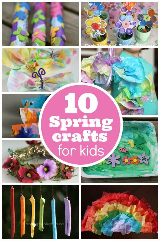 Spring Arts And Crafts For Kids
 10 Easy Spring Crafts for Toddlers and Preschoolers
