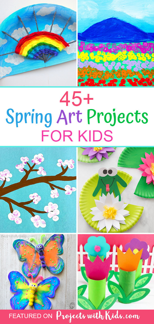 Spring Arts And Crafts For Kids
 45 Spectacular Spring Art Projects for Kids