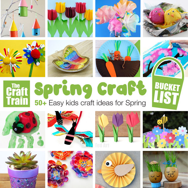 Spring Arts And Crafts For Kids
 Spring Crafts for kids