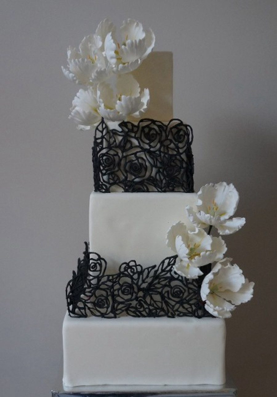Square Wedding Cakes Pictures
 Square Wedding Cakes CakeCentral