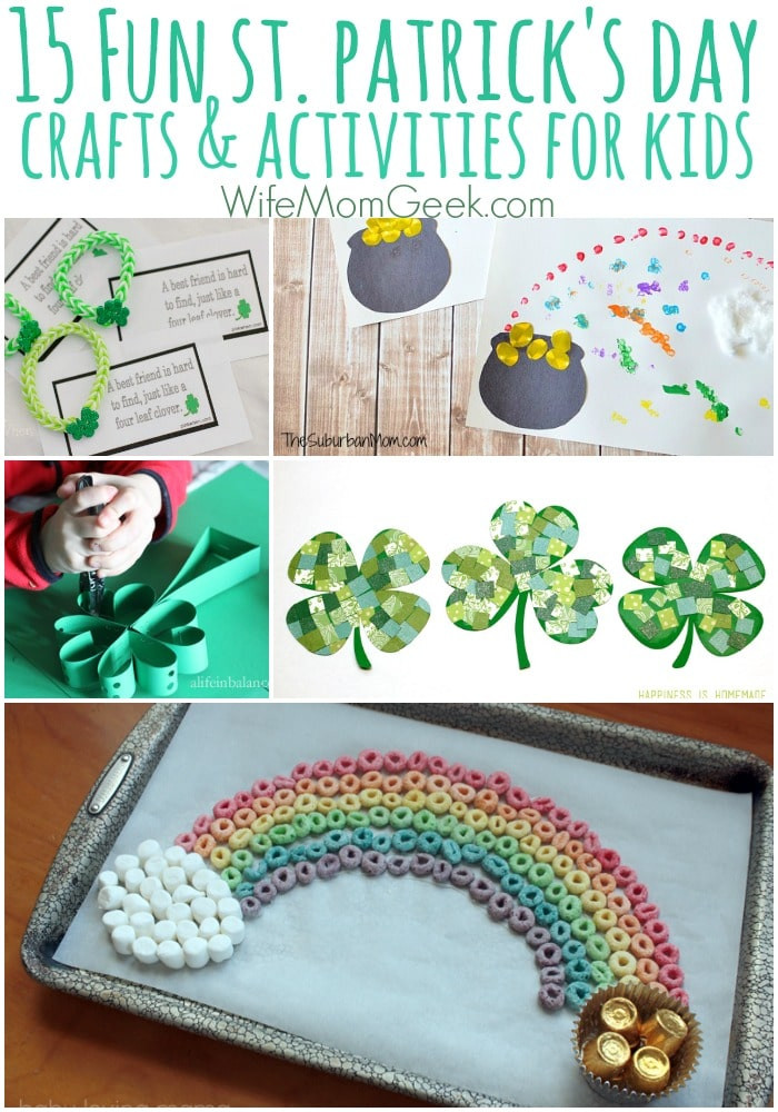 St Patrick's Day Activities
 15 Easy St Patrick s Day Crafts and Activities for Kids