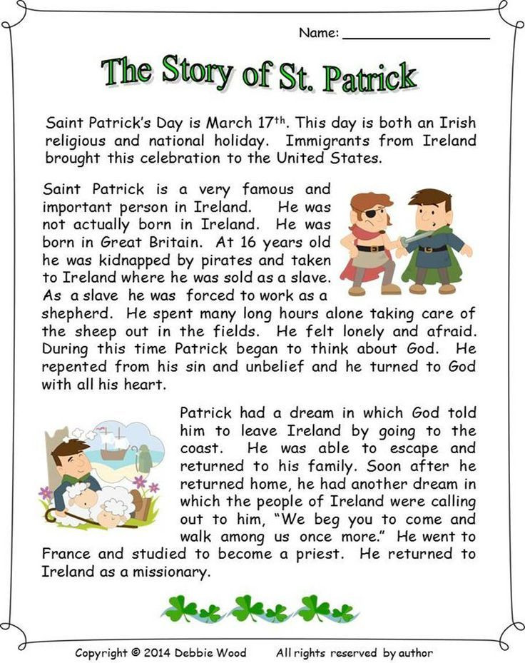 St Patrick's Day Activities Near Me
 St Patrick s Day Reading prehension Activities