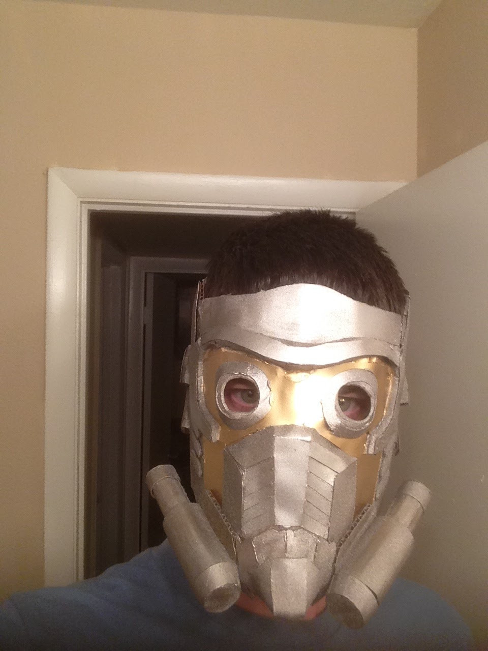 Star Lord Mask DIY
 HalloweenWorks DIY Star Lord cardboard mask