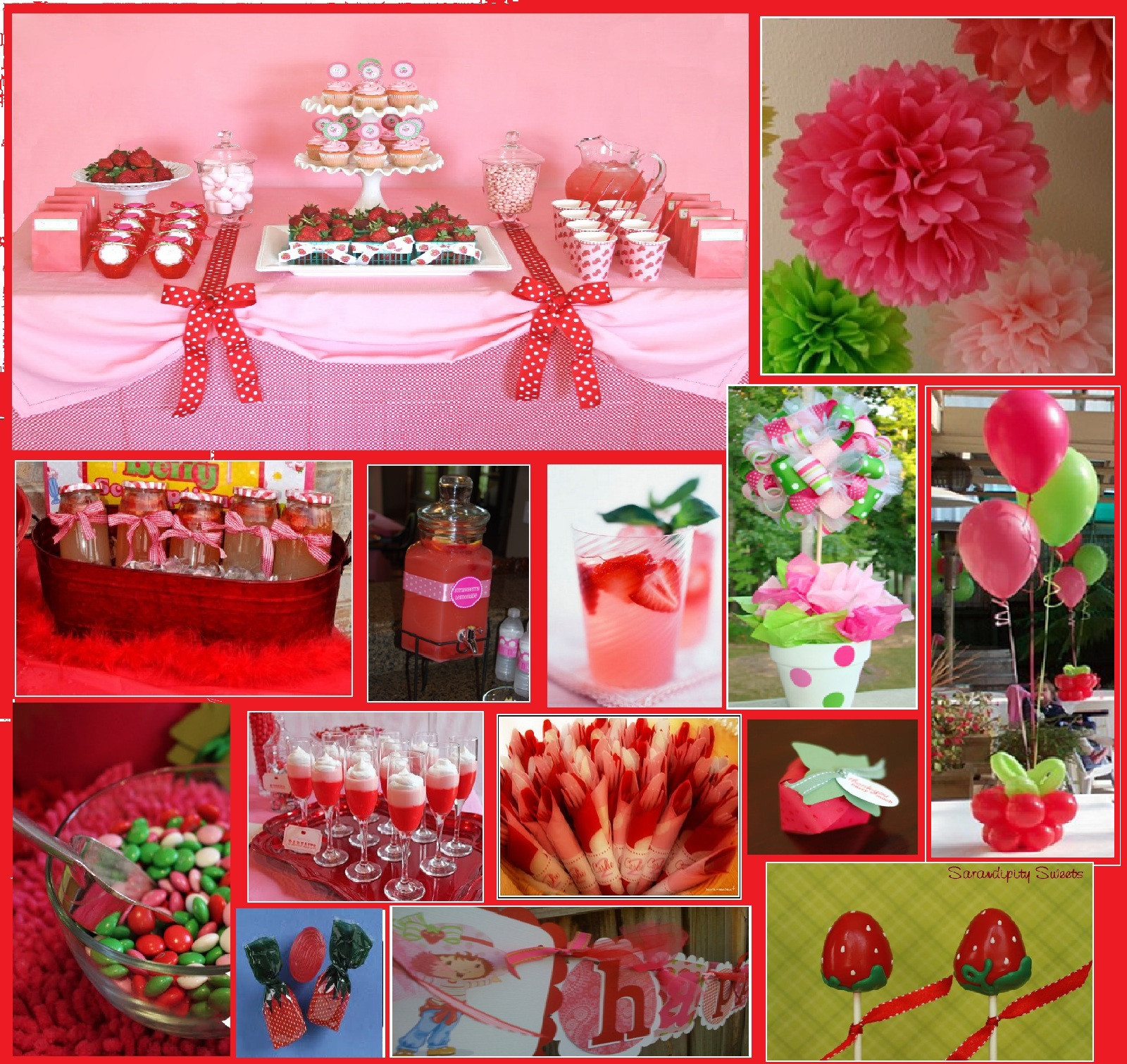 Strawberry Shortcake Birthday Ideas
 And Everything Sweet Strawberry Shortcake Cake and Party