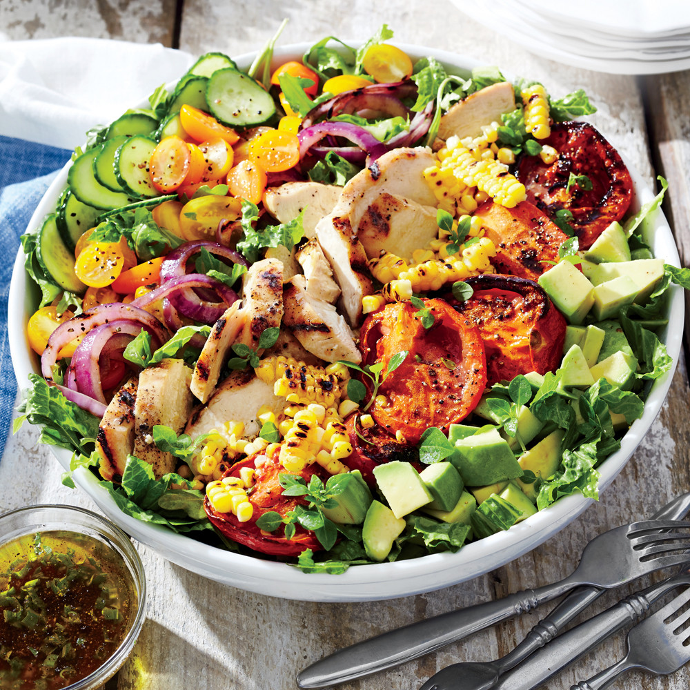 Summer Chicken Salad
 Grilled Chicken and Ve able Summer Salad Recipe