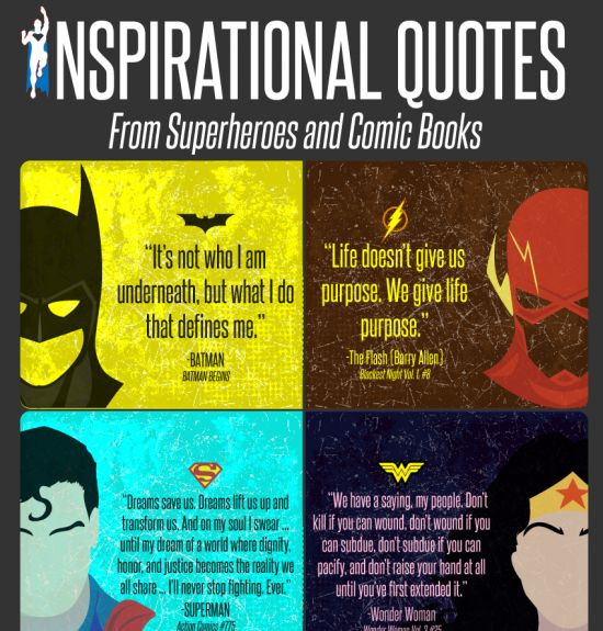 Super Positive Quotes
 Inspirational Quotes from Superheroes and ic Books