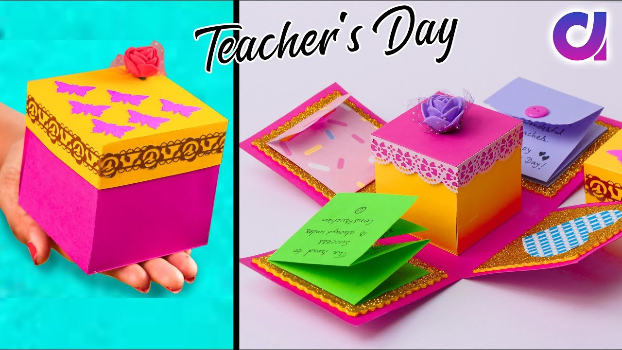 Teachers Day Gift Ideas DIY
 DIY Teacher s Day Explosion Box Idea