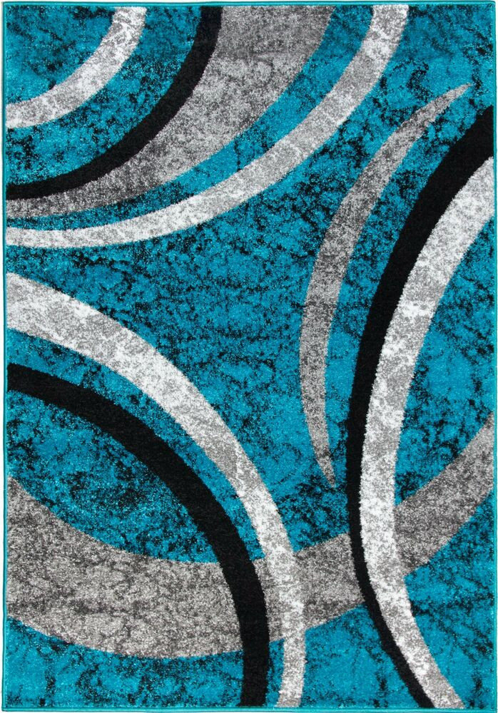 Teal Rugs For Living Room
 Black Grey Silver Blue Rug Mat Carpet Abstract Living Room