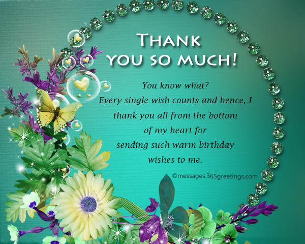 Thank You For My Birthday Wishes
 Thank You Message For Birthday Wishes
